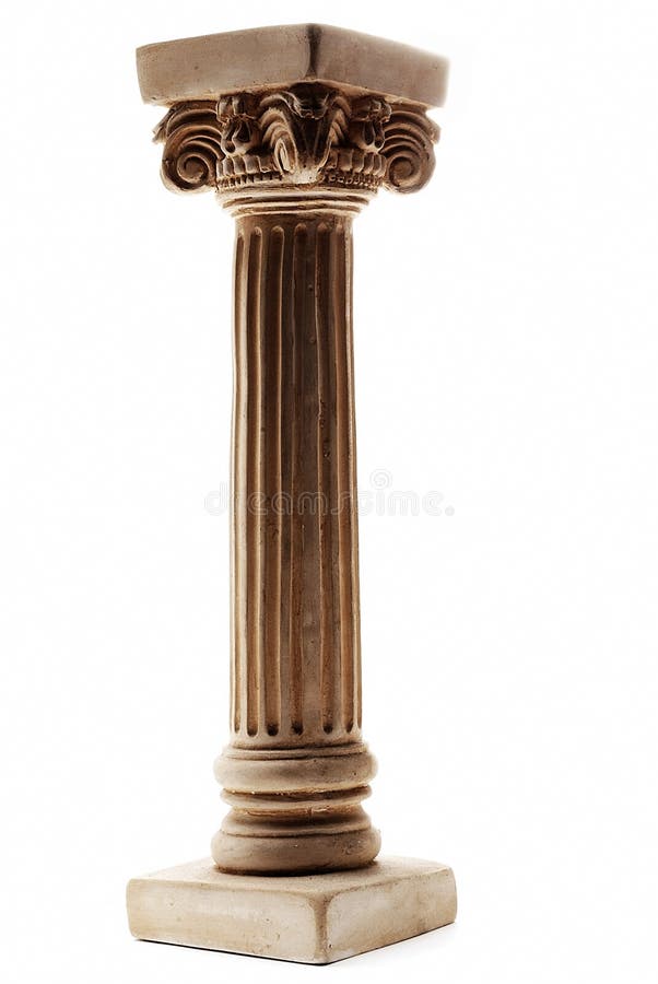 Column on white background stock images Column on white background stock images