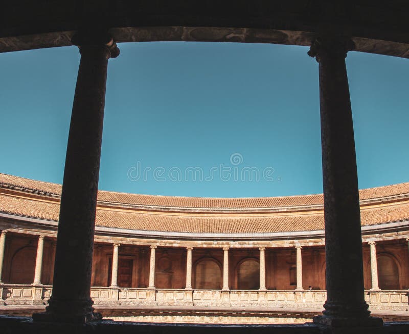 Columnas romanas antiguas en Sevilla, España imagenes de archivo Columnas romanas antiguas en Sevilla, España imagenes de archivo