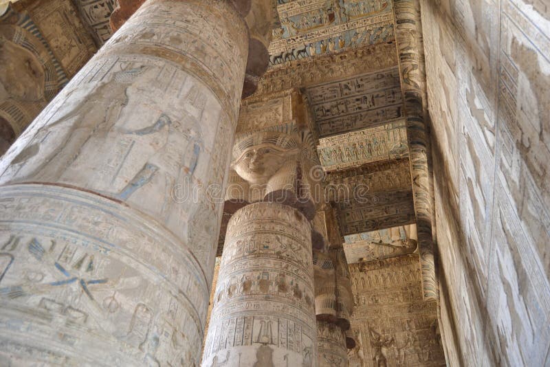 Columns in a egyptian temple