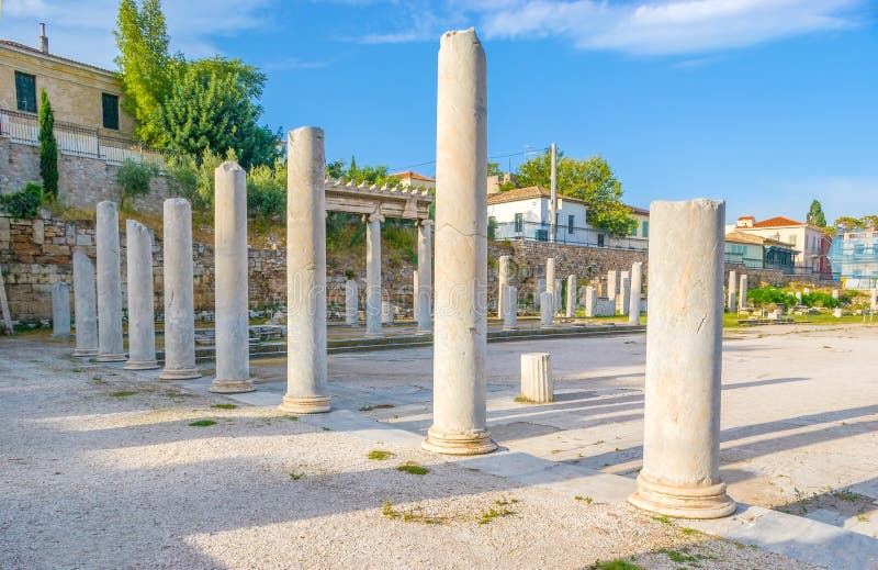 Columns in Roman Agora royalty free stock images Columns in Roman Agora royalty free stock images