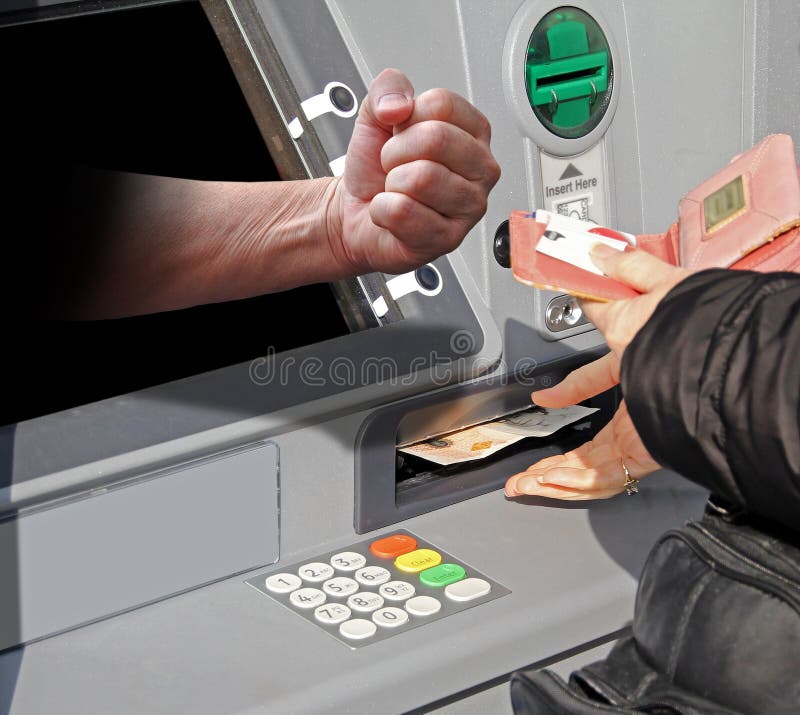 Colère de distributeur automatique de billets image stock Colère de distributeur automatique de billets image stock