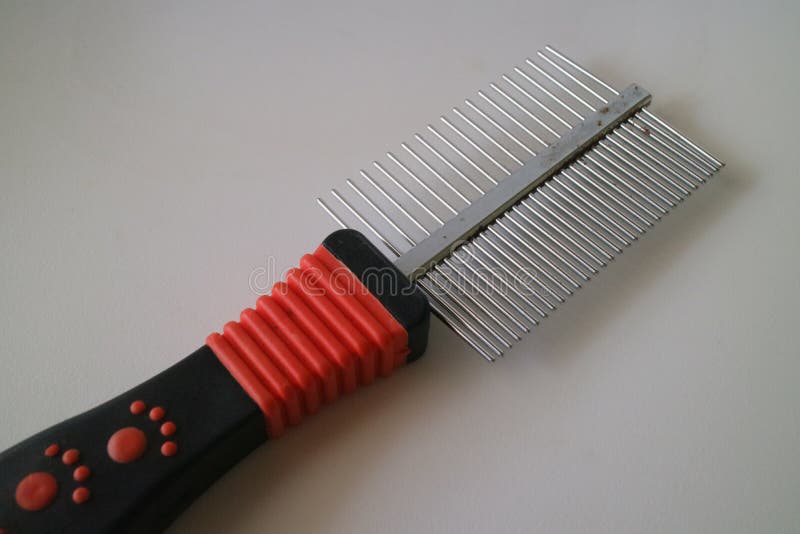 Comb for Combing Dog or Cat Hair Stock Photo - Image of health, background:  228263314