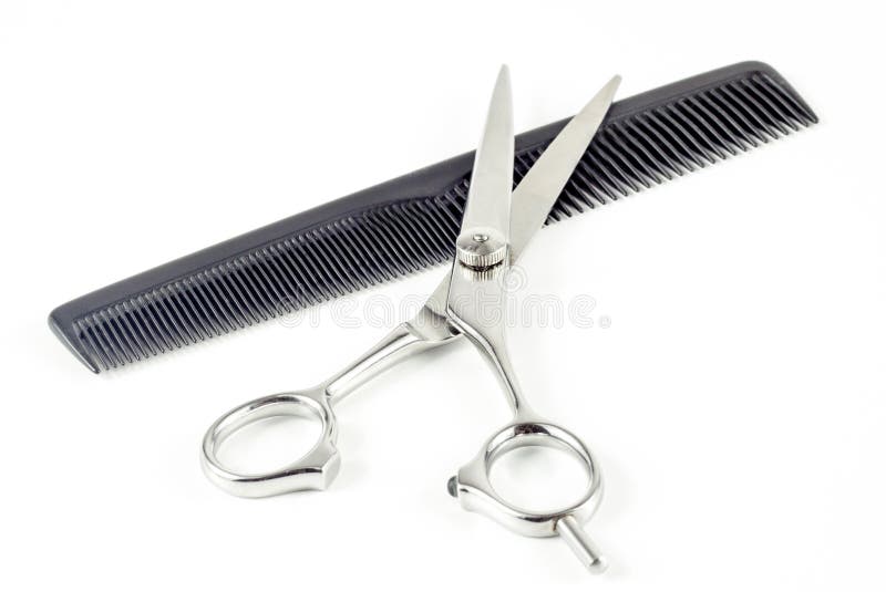 Comb and hair scissors