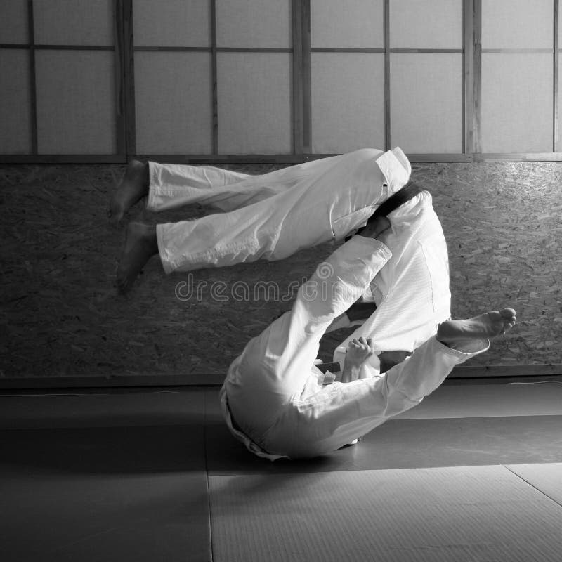 Combat de judo photographie stock Combat de judo photographie stock