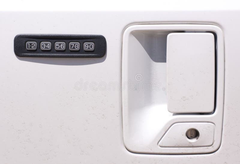 Combination car door lock stock photo. Image of system 31803690