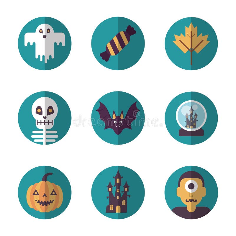 Combinazione di icone di set di mezzene royalty illustrazione gratis