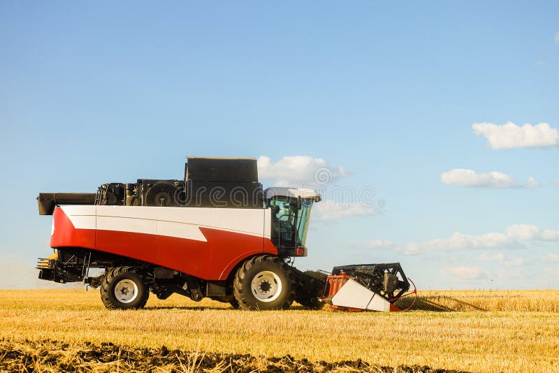 Cutter Bar Of A Combine Harvester Harvesting A Field Of Soybean Stock Photo Image of harvester