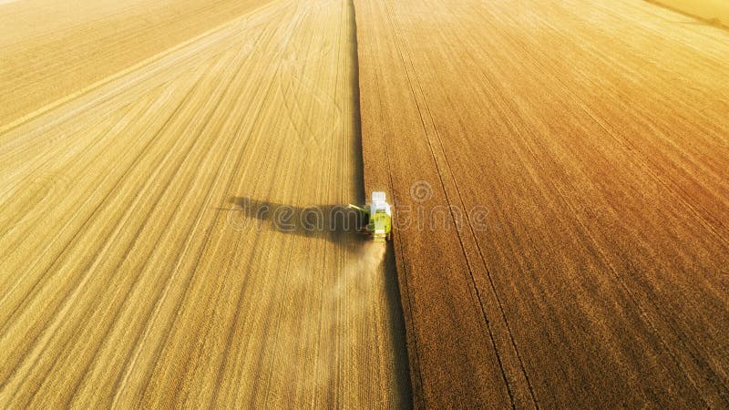 Combine harvester working on the large wheat field. stock photography Combine harvester working on the large wheat field. stock photography