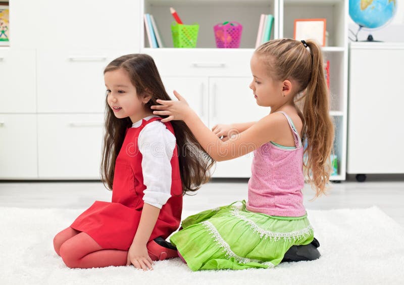 Combing hair