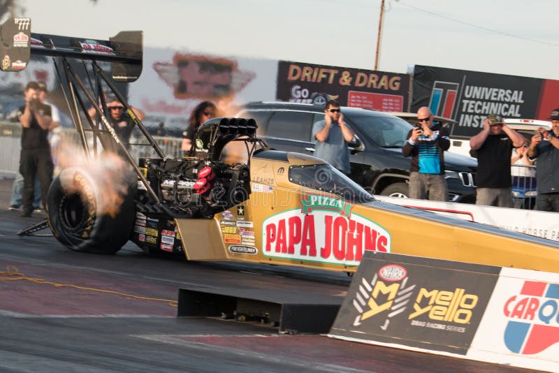 Combustibile Dragsters della cima di NHRA fotografie stock Combustibile Dragsters della cima di NHRA fotografie stock