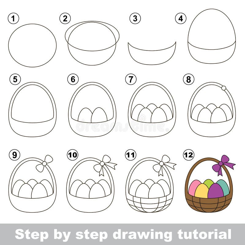 Come disegnare un canestro di Pasqua