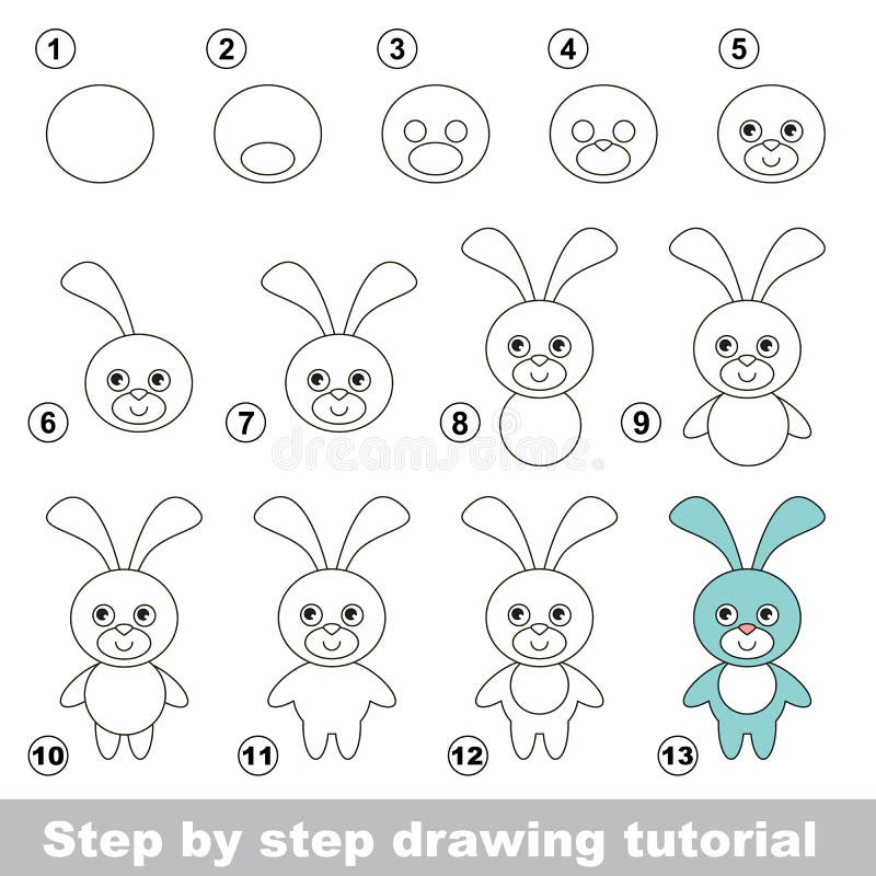 Come disegnare un coniglietto divertente