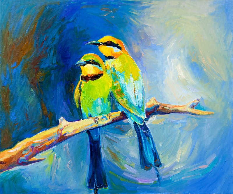 Comedores de abeja atados azul libre illustration Comedores de abeja atados azul libre illustration