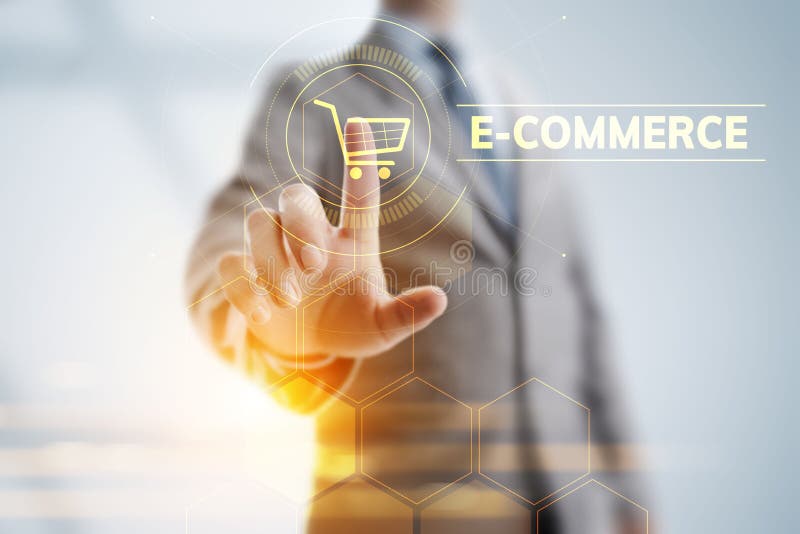 Comercio electrónico Compras en línea Concepto de marketing digital y tecnología comercial