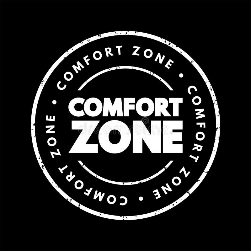 Comfort Zone Text Stamp, Concept Background Stock Illustration