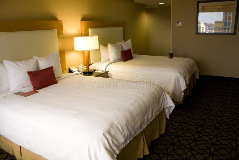 Comfortable hotel room stock image. Image of pillow, carpet 30462781