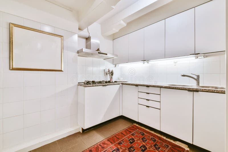 Comfortable kitchen style stock image. Image of kitchen 233580875