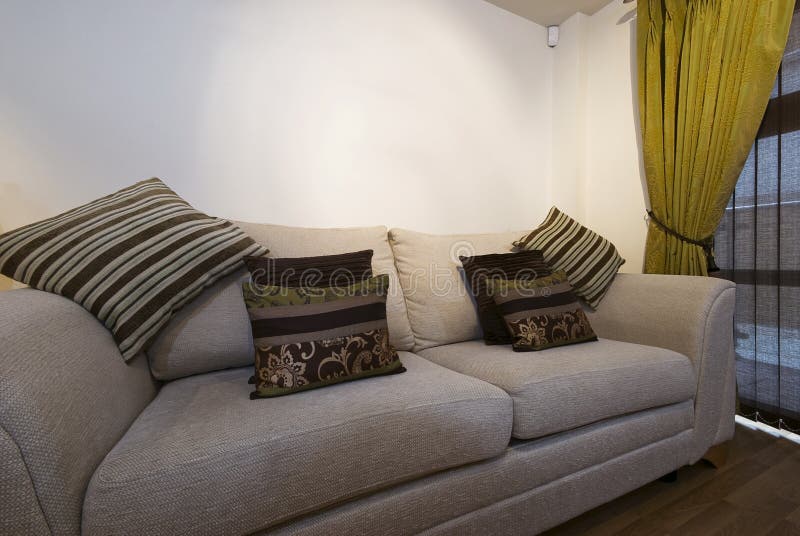 Comfortable settee stock photo. Image of estate, corner 11043294