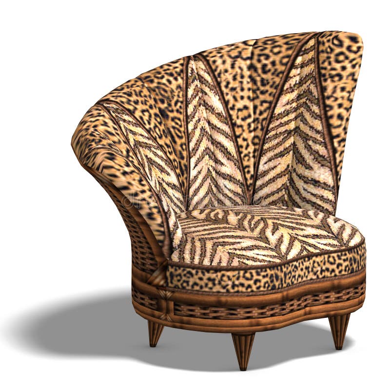 Comfy chair with african design