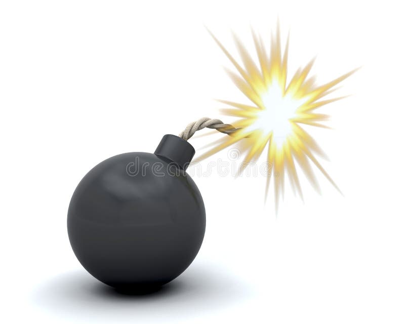 Comic bomb stock illustration. Illustration of fuse, bomb - 11171100