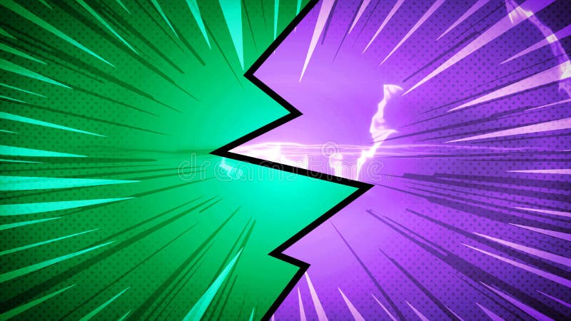 Comic Book Action Layout Background With Power Fx