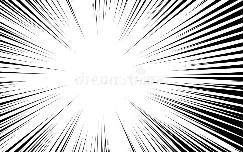 Comic Book Background. Black and White Radial Lines Speed Frame. Element of  Speed or Superhero Stock Vector - Illustration of frame, clipart: 174107173
