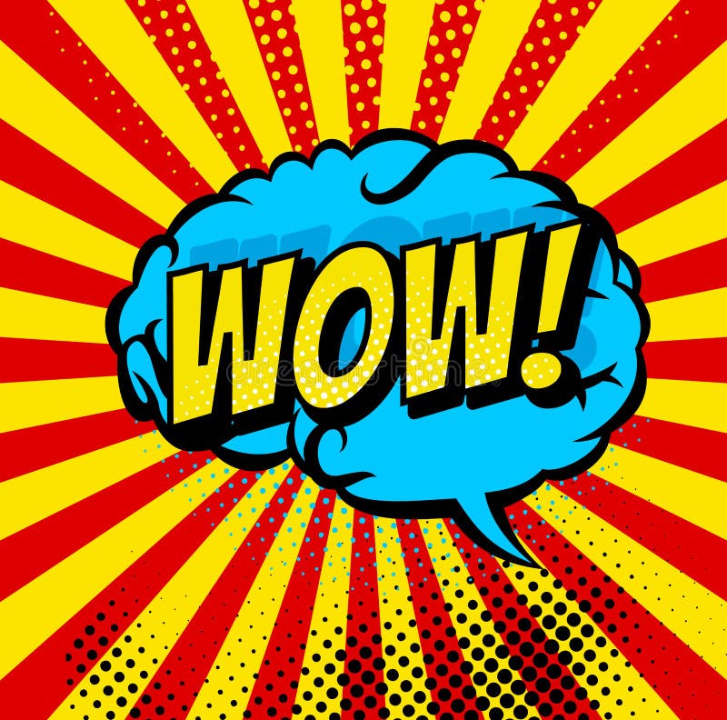 Comic book bubbles and sound blasts icons with sun beams. Vector cartoon pop art bubbles brain of WOW sound boom cloud vector illustration Comic book bubbles and sound blasts icons with sun beams. Vector cartoon pop art bubbles brain of WOW sound boom cloud vector illustration