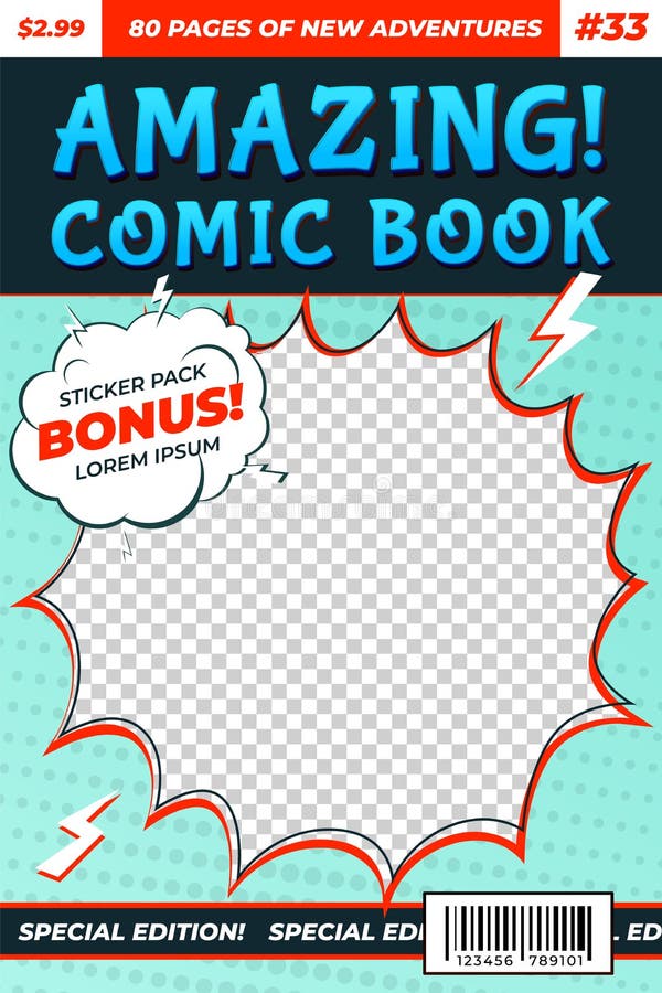Editable Comic Book Cover Stock Illustrations – 1,429 Editable Comic Book  Cover Stock Illustrations, Vectors & Clipart - Dreamstime