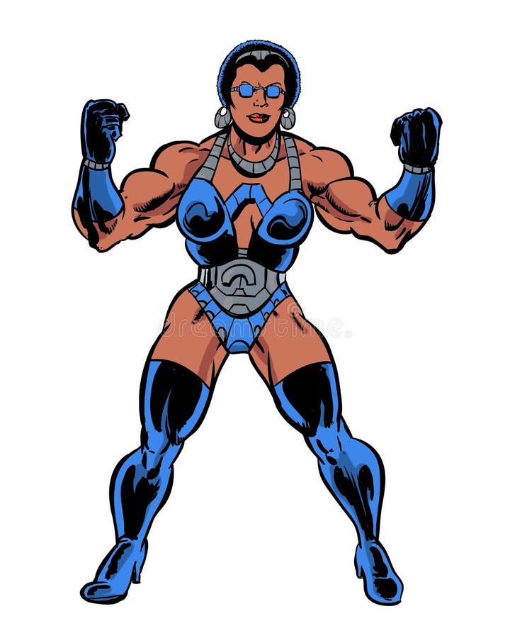 Muscle Woman Cartoon Characters