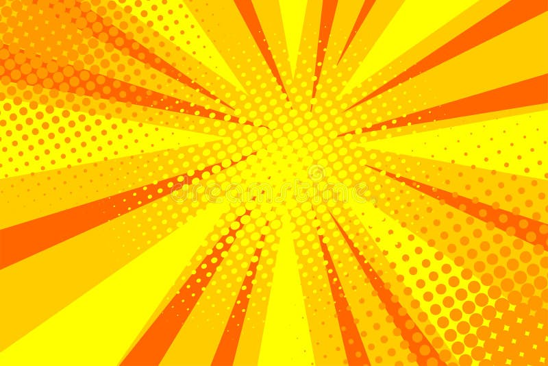 Comic book pop art strip radial backdrop vector illustration