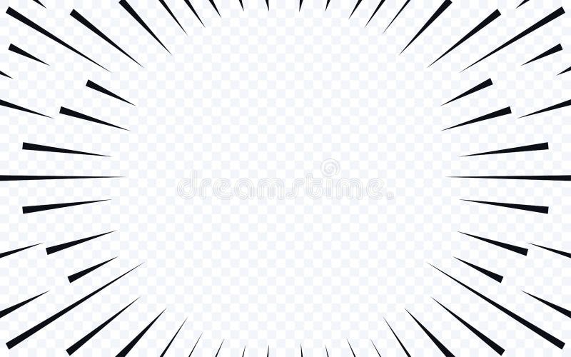 Premium Vector  Comicbook speed line transparent background zoom  hyperspace teleportation drawing superhero effect