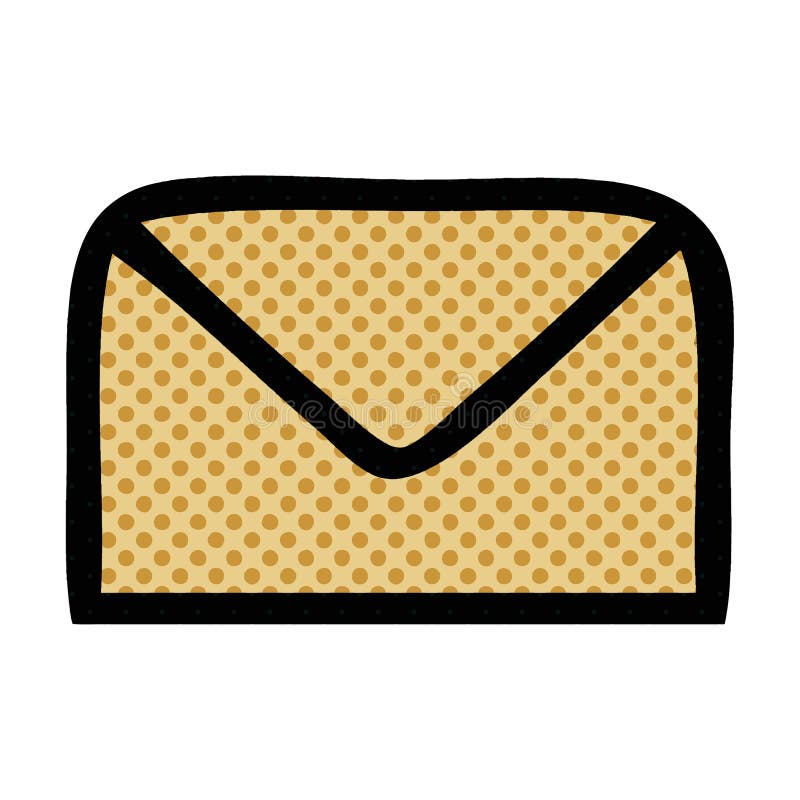 Comic Book Style Cartoon Paper Envelope Stock Vector Illustration of