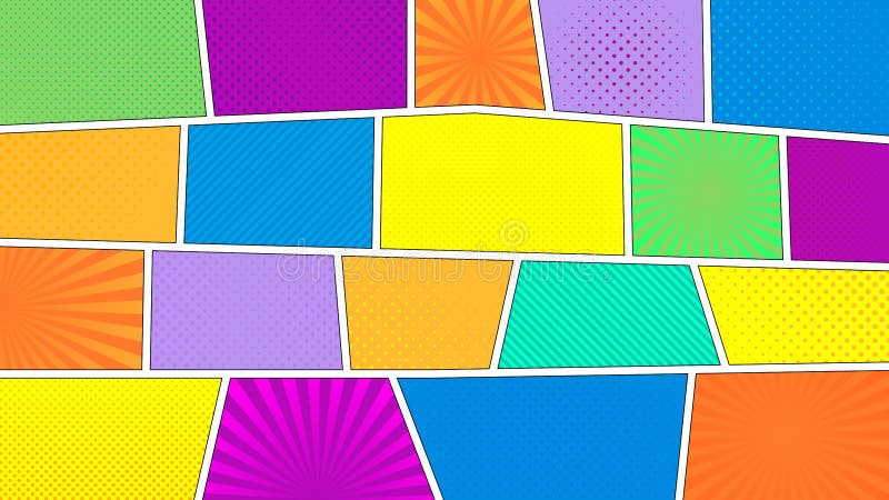 Comic book wallpaper stock illustration