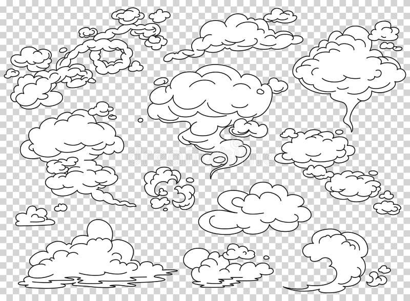 Comic-Buch-Dampfwolken eingestellt Rauch-Vektor Illustration der Karikatur weiße Nebeln Sie Ebene lokalisiertes clipart für Desig stock abbildung Comic-Buch-Dampfwolken eingestellt Rauch-Vektor Illustration der Karikatur weiße Nebeln Sie Ebene lokalisiertes clipart für Desig stock abbildung