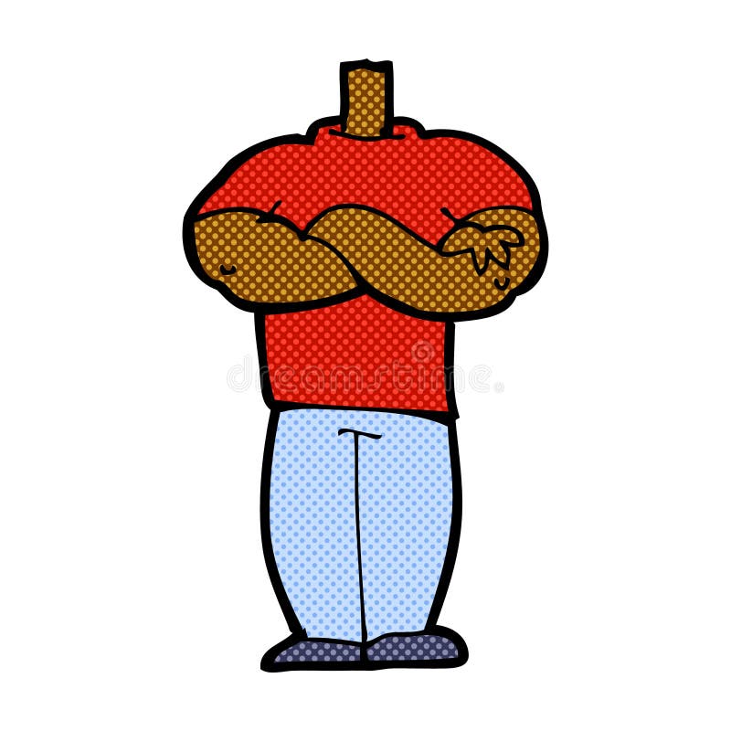 comic cartoon body with folded arms (mix and match comic cartoo