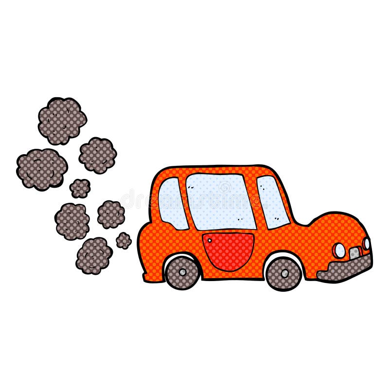 comic cartoon car royalty free illustration