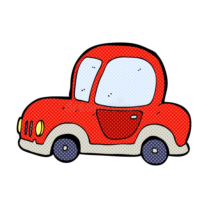 comic cartoon car