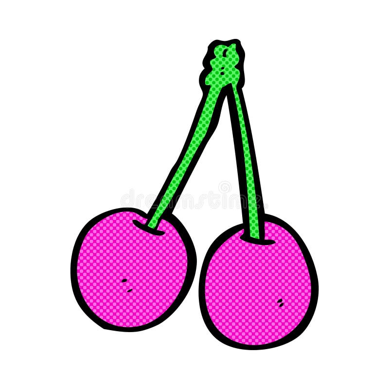 comic cartoon cherries