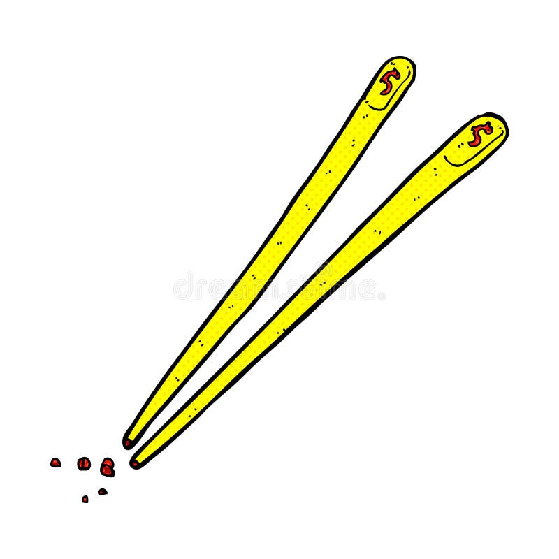 Cartoon chopsticks stock illustration. Illustration of cartoon 37028935