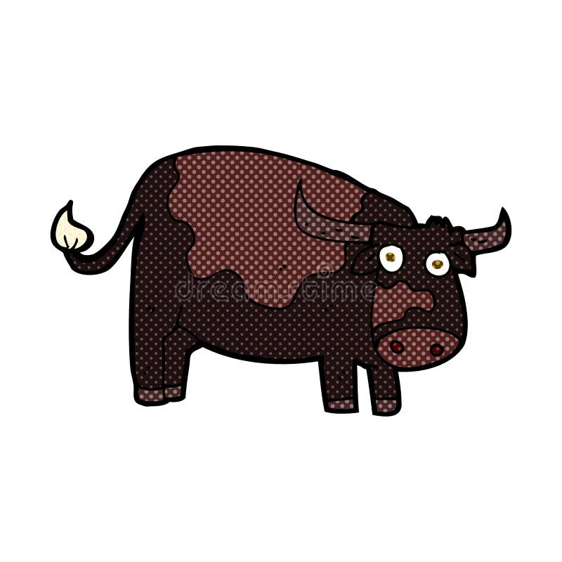 comic cartoon cow