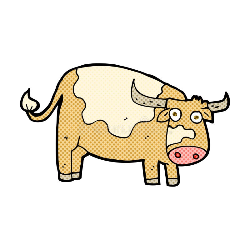 comic cartoon cow