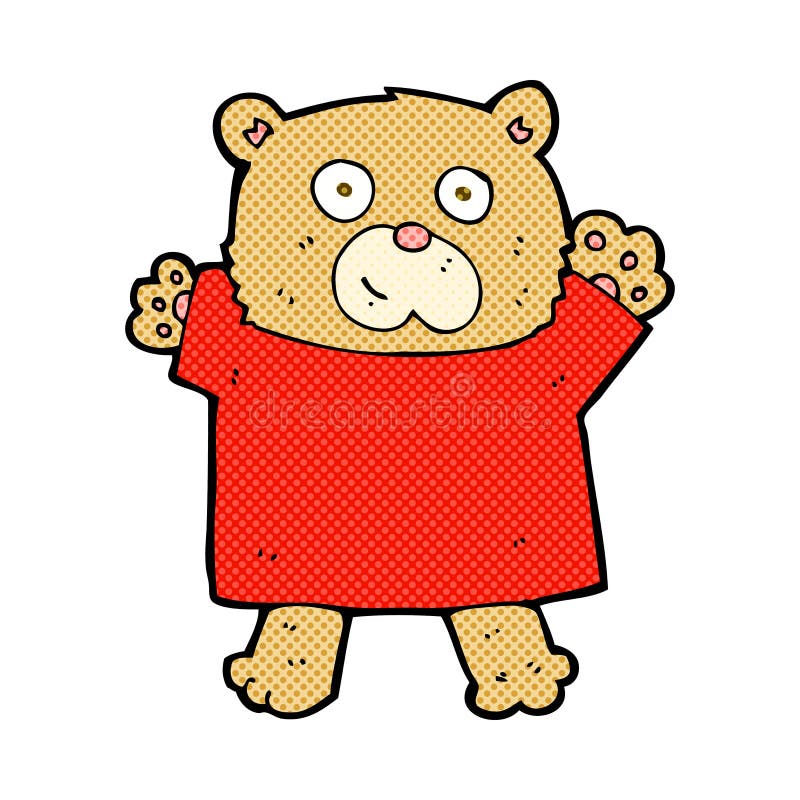 comic cartoon cute teddy bear