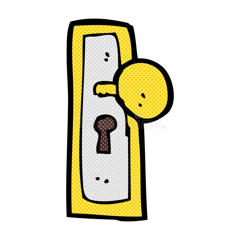 comic cartoon door knob