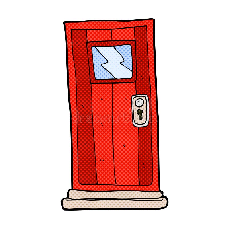 comic cartoon door