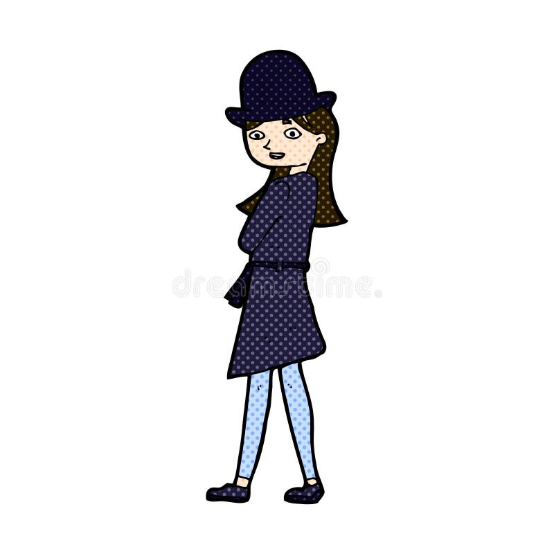 comic cartoon female spy