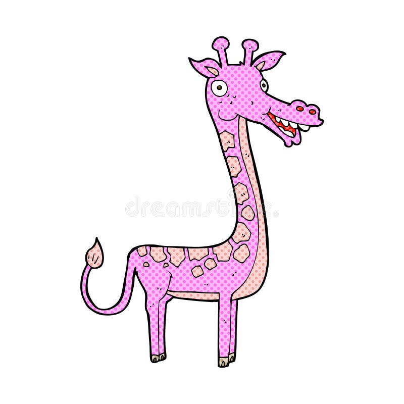 comic cartoon giraffe