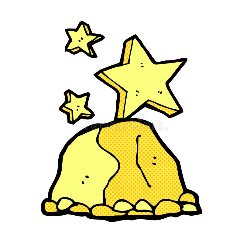 comic cartoon gold nugget