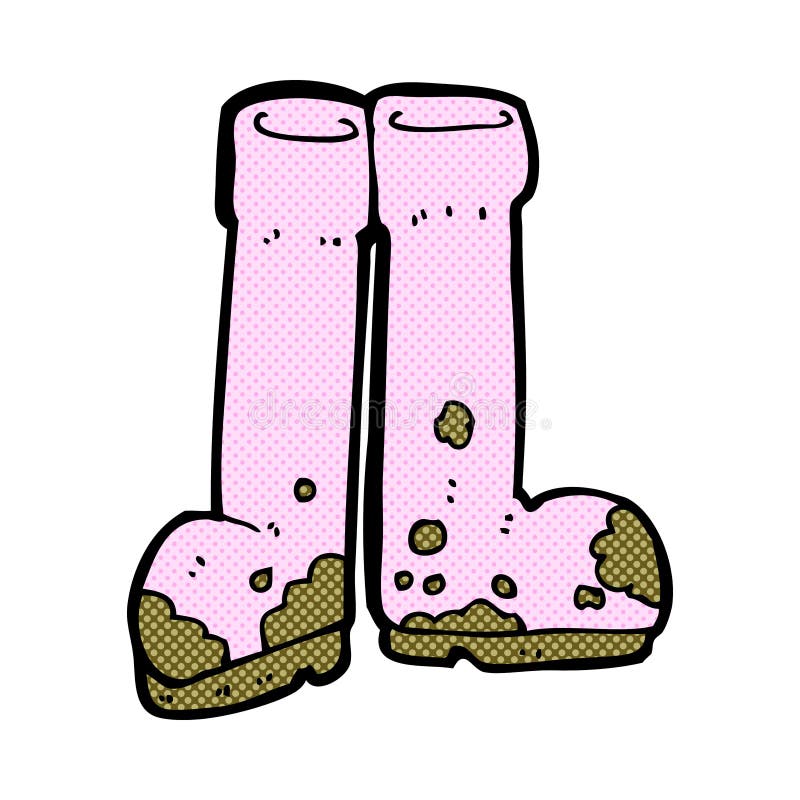 Comic Cartoon Muddy Boots Stock Illustration Image 52879843