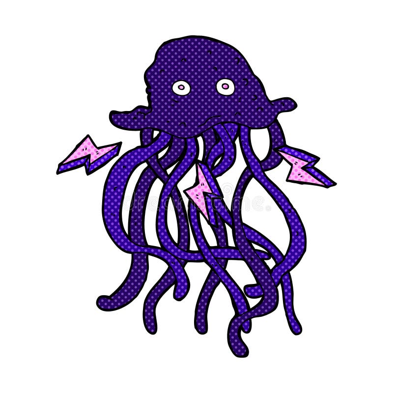 comic cartoon octopus