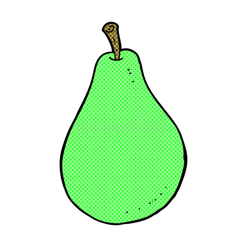 comic cartoon pear